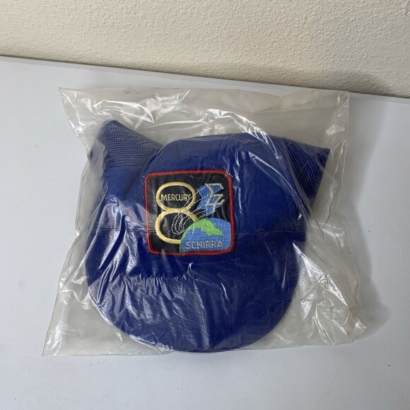 Mercury 8 Schirra Blue Hat Mesh SnapBack Headwear Sz OS - Picture 7 of 8